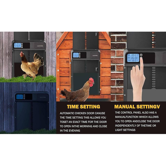 New MAYNOS Automatic Smart Metal Chicken/Animal Door - Picture 9 of 10